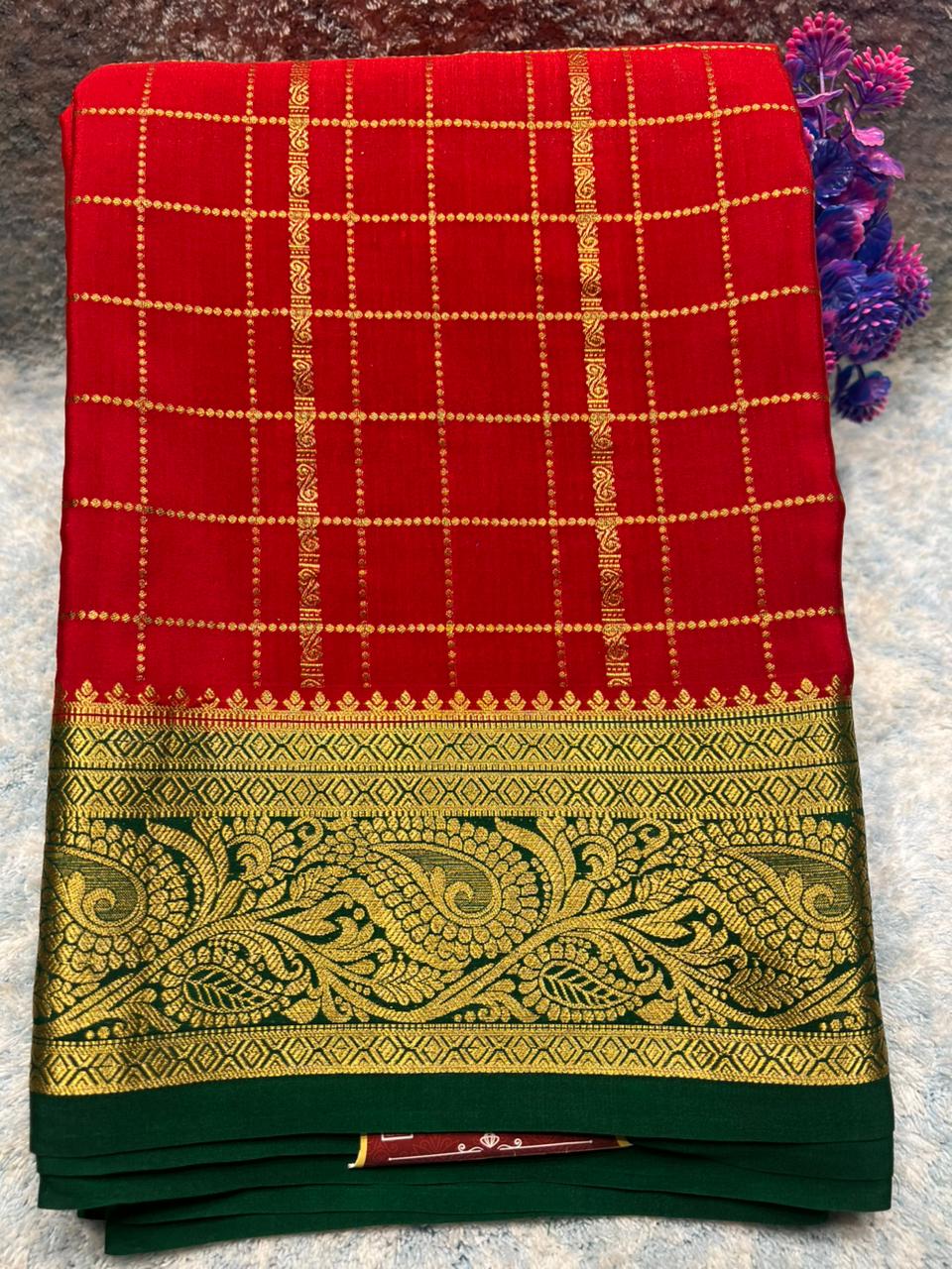 Pure Mysore Silk Saree.