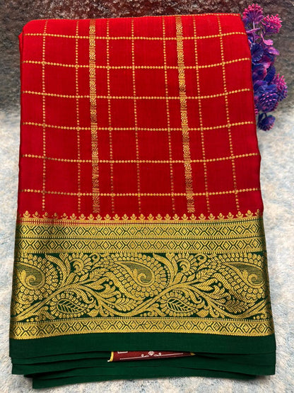 Pure Mysore Silk Saree.