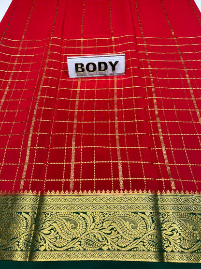 Pure Mysore Silk Saree.