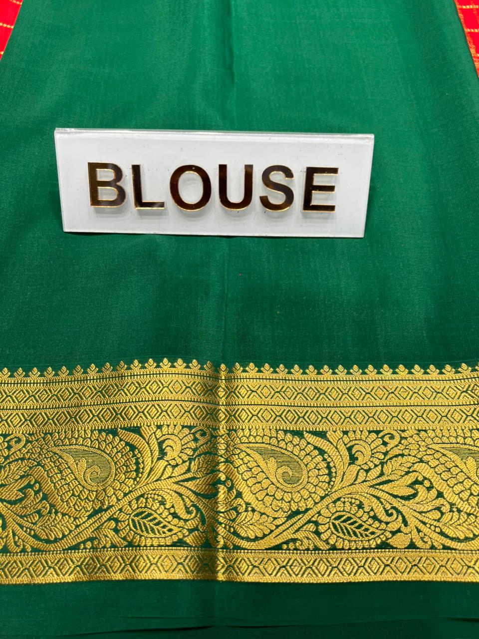Pure Mysore Silk Saree.