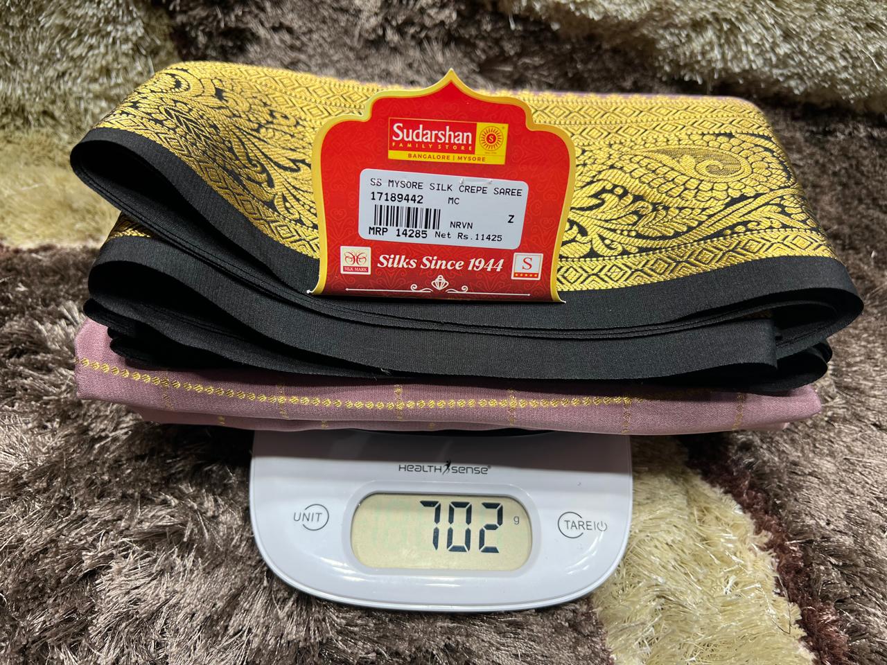 Pure Mysore Silk Saree.