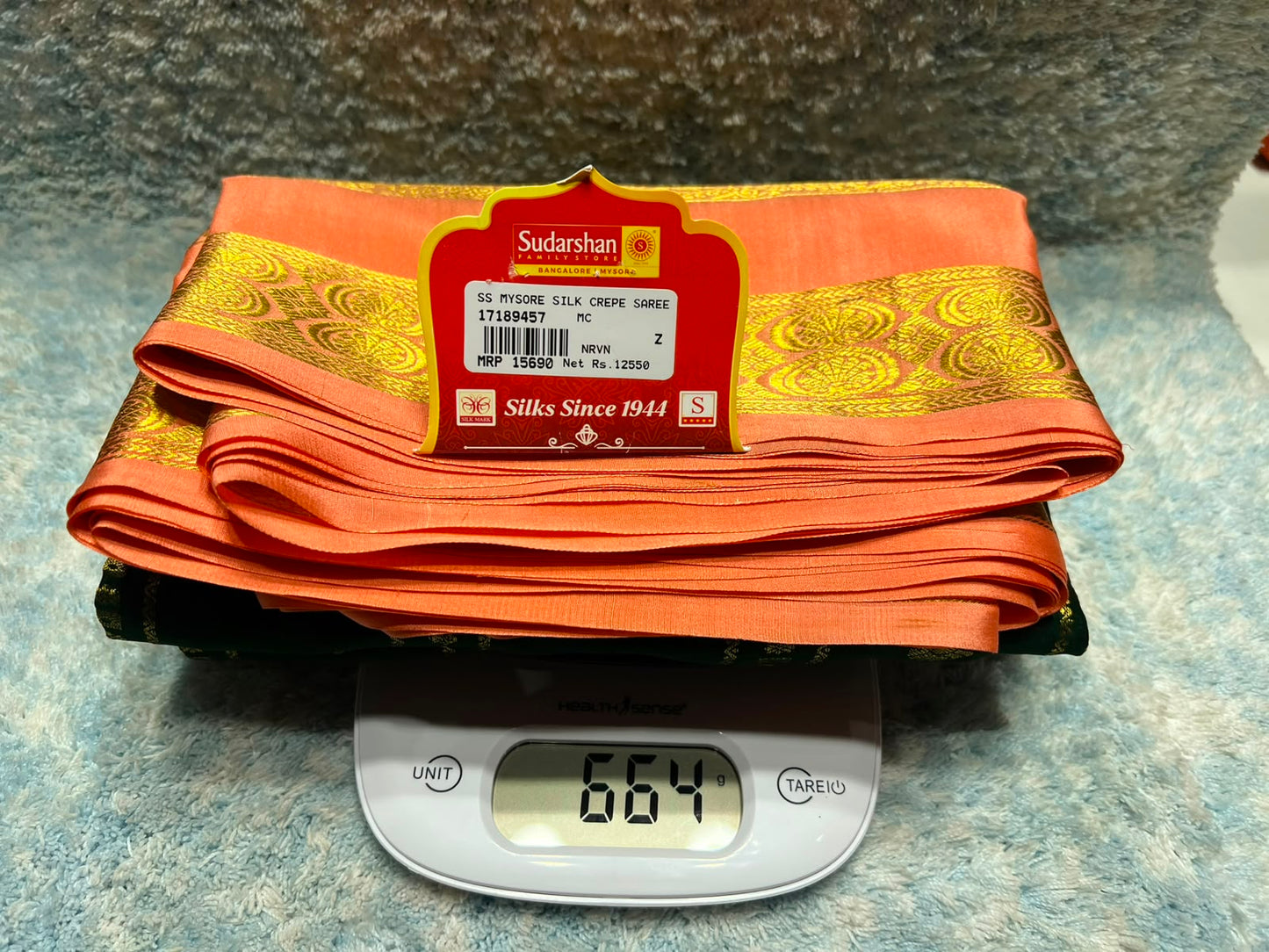 Pure Mysore Silk Saree.
