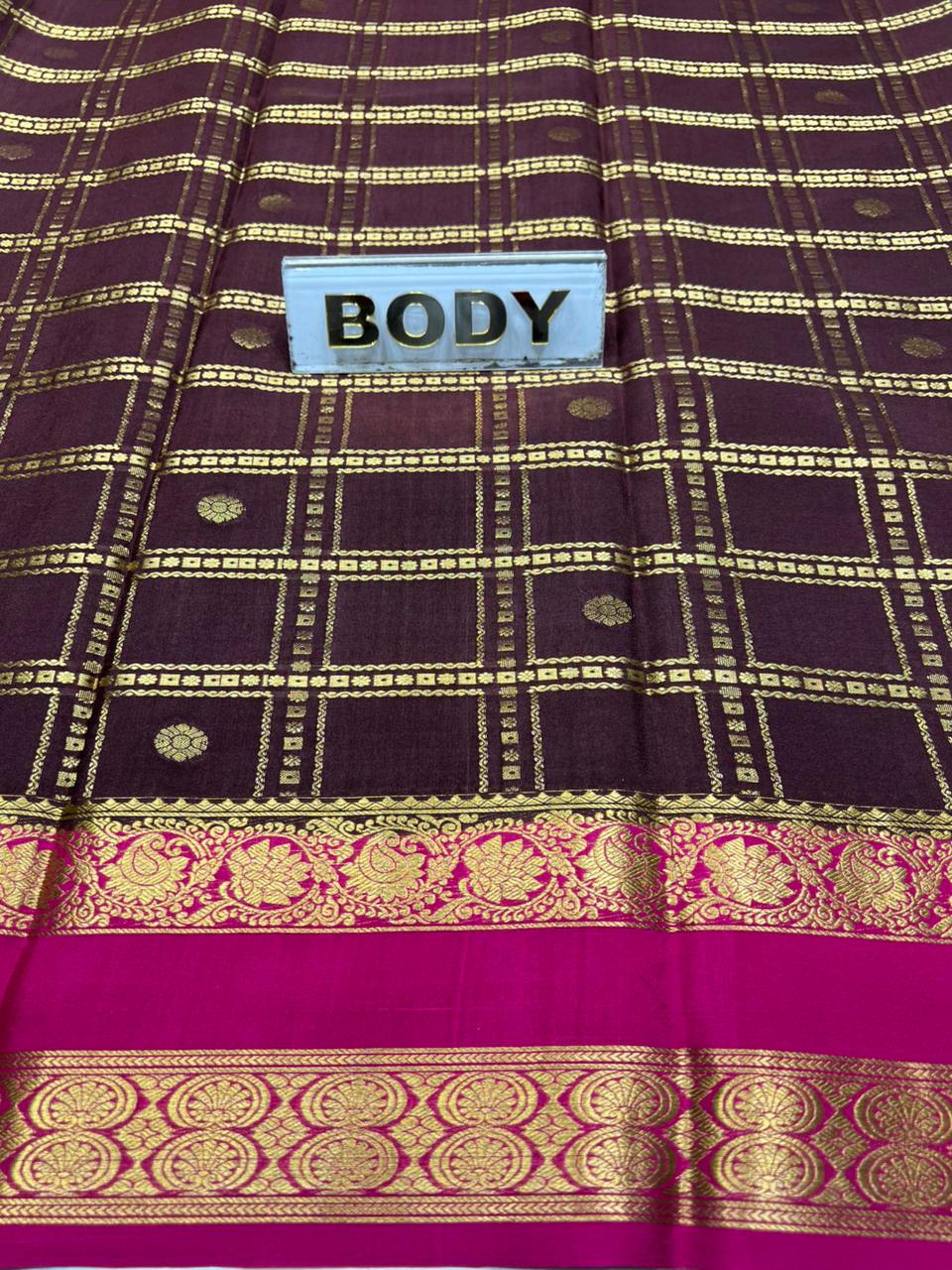 Pure Mysore Silk Saree.