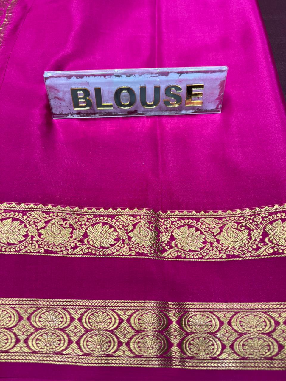 Pure Mysore Silk Saree.