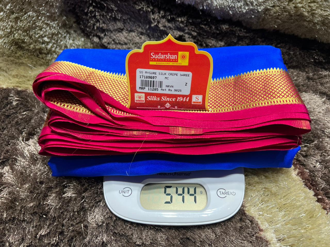 Pure Mysore Silk Saree.