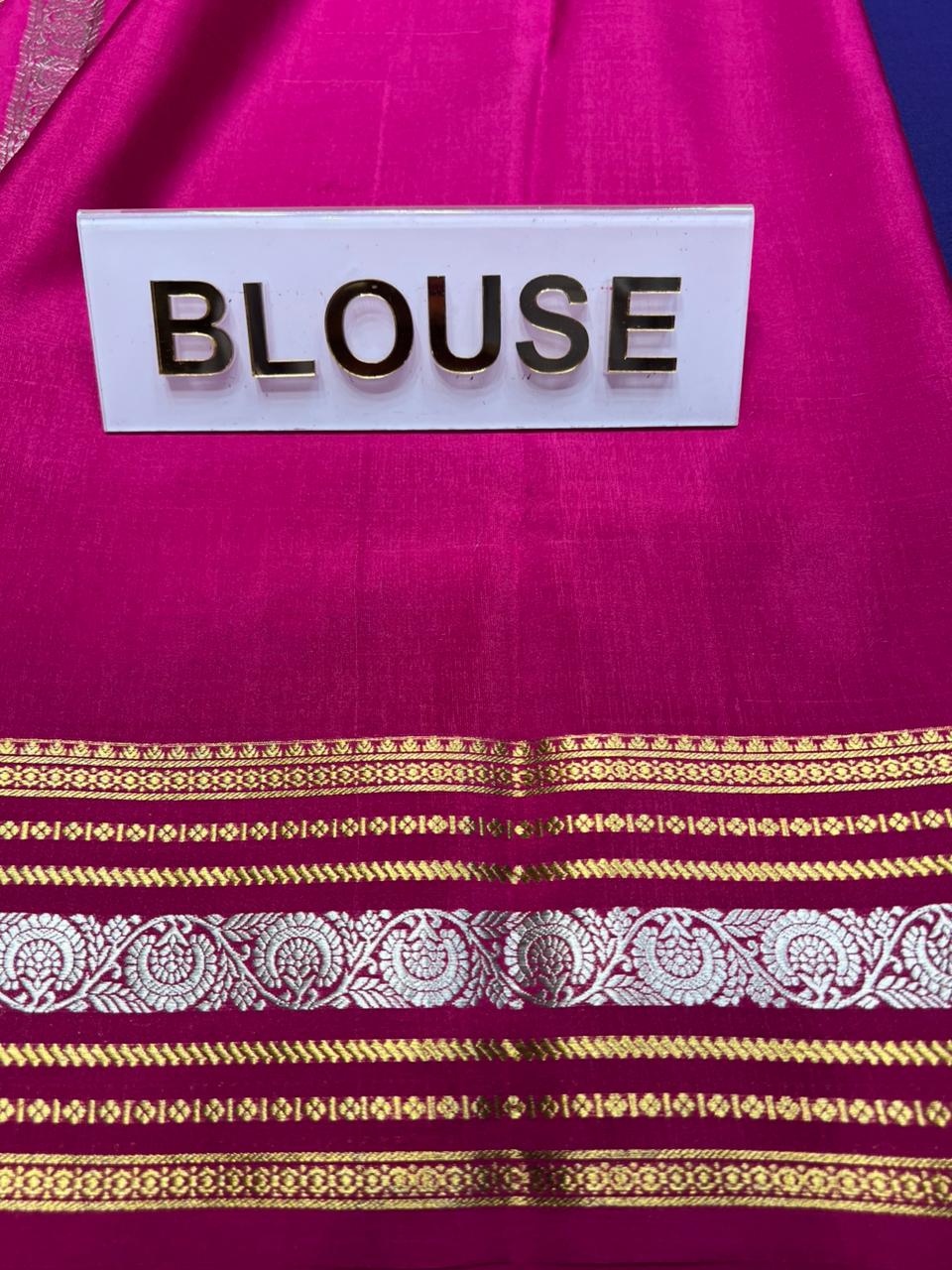 Pure Mysore Silk Saree.