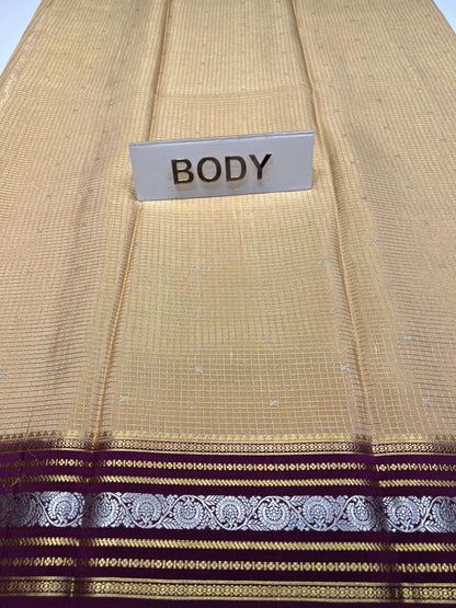 Pure Mysore Silk Saree.