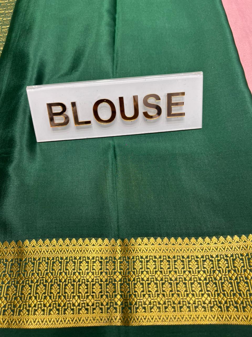 Pure Mysore Silk Saree.