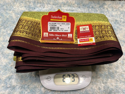 Pure Mysore Silk Saree.