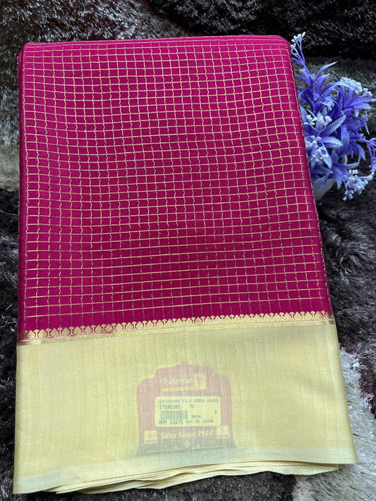 Pure Mysore Silk Saree.