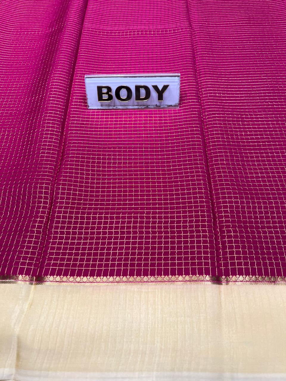 Pure Mysore Silk Saree.