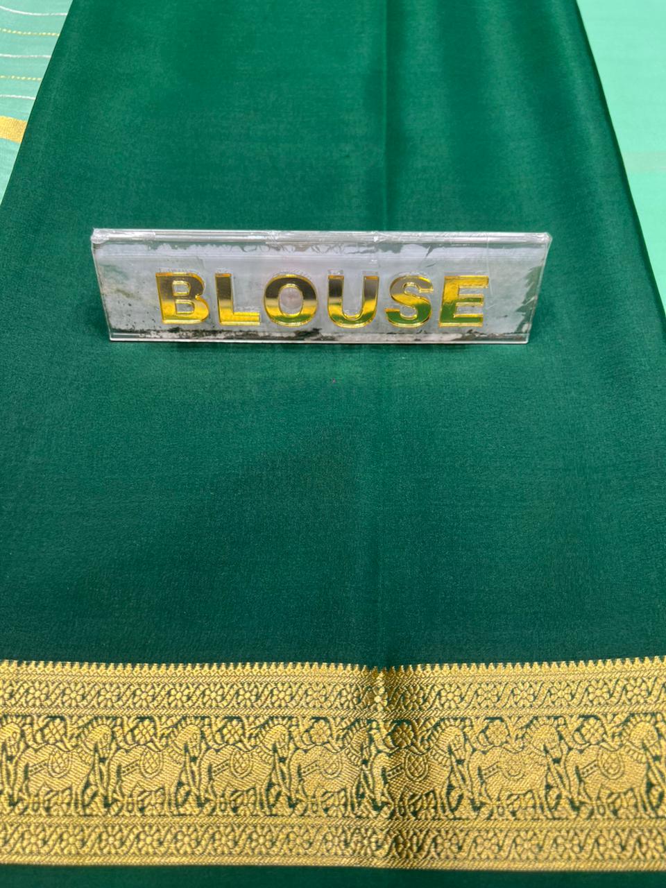 Pure Mysore Silk Saree.