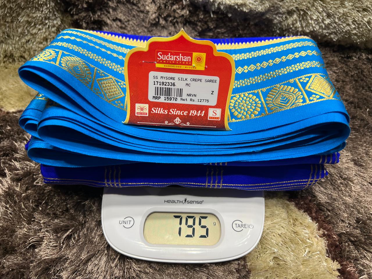 Pure Mysore Silk Saree.