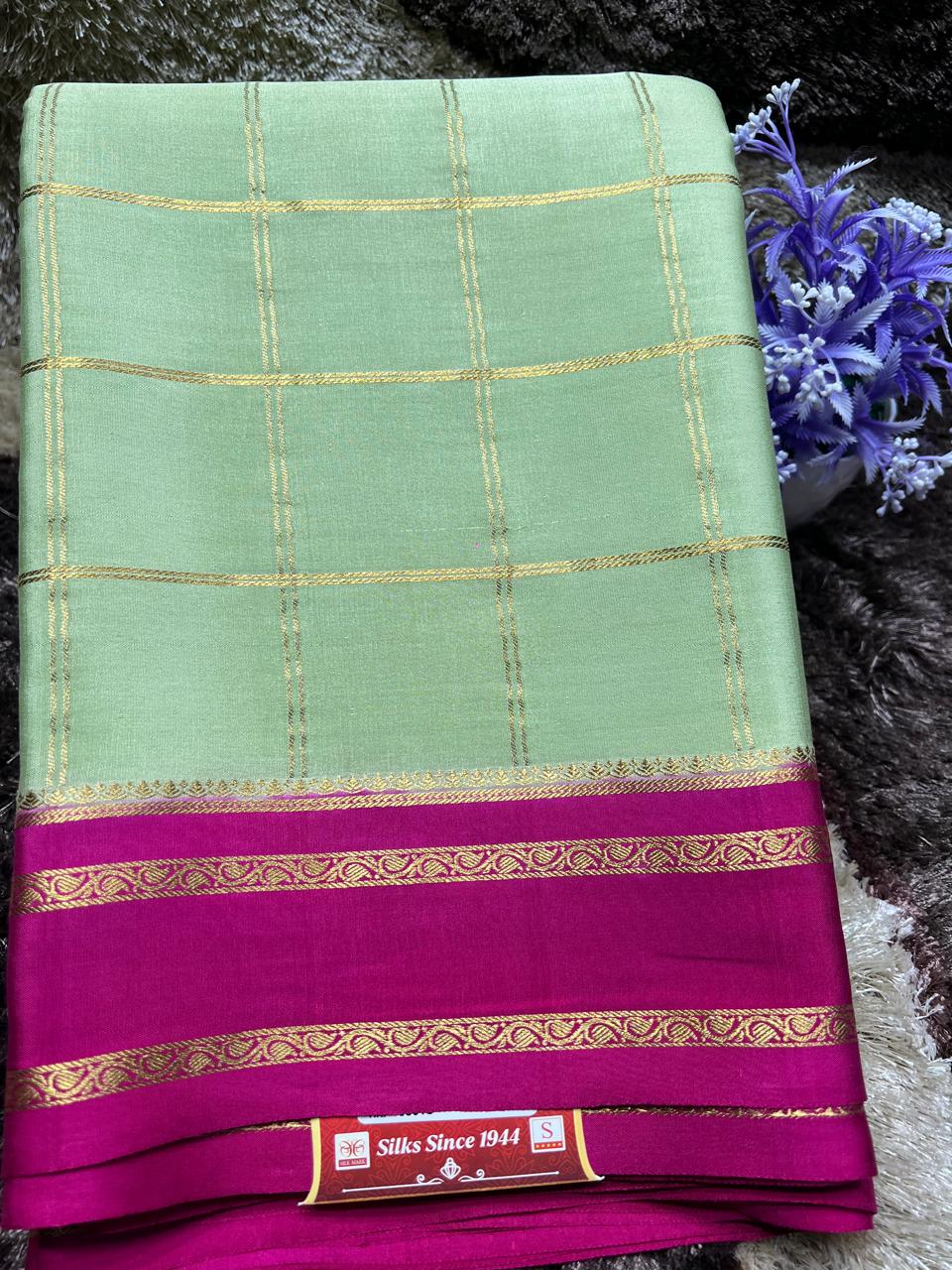 Pure Mysore Silk Saree.
