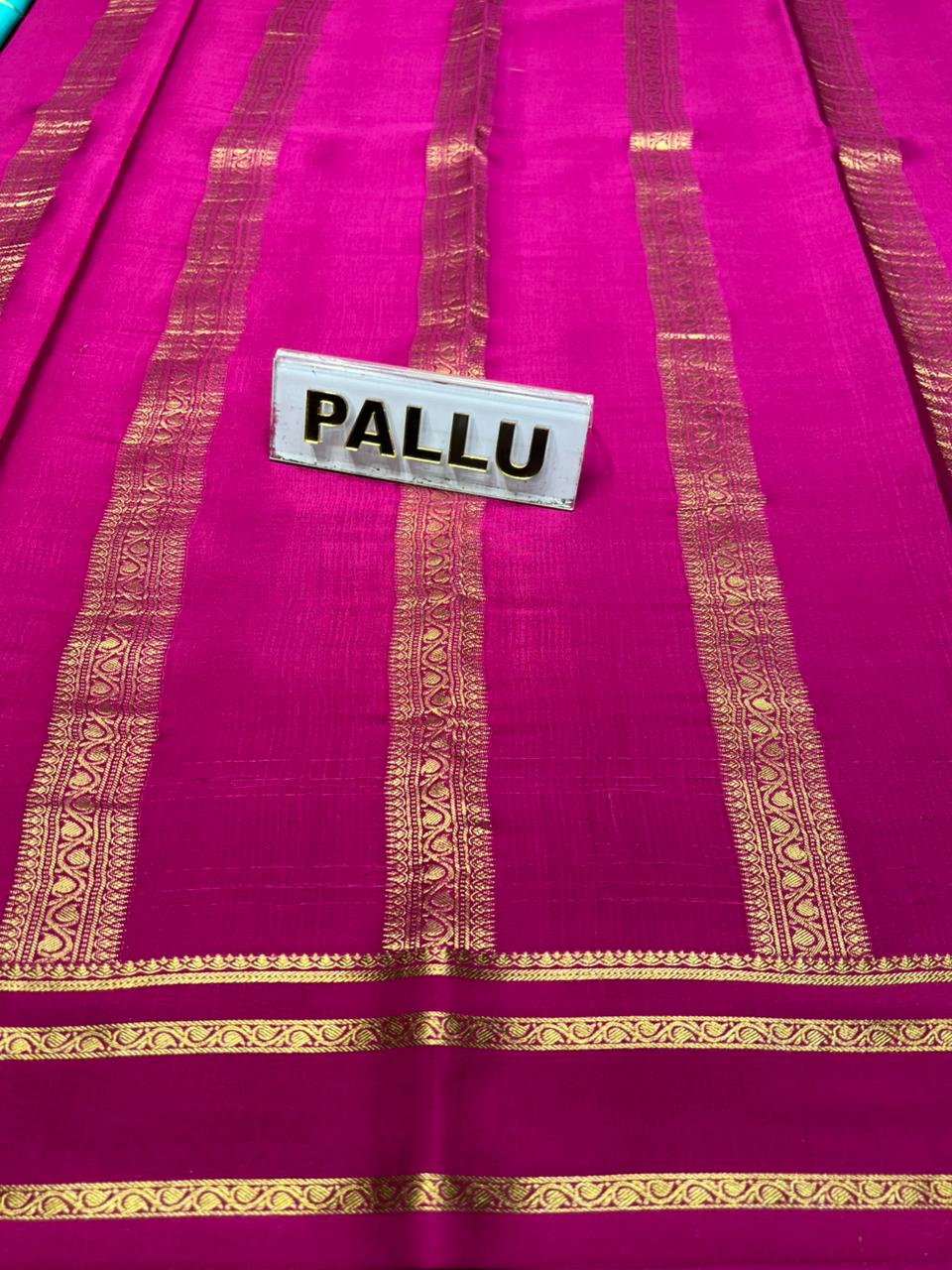 Pure Mysore Silk Saree.
