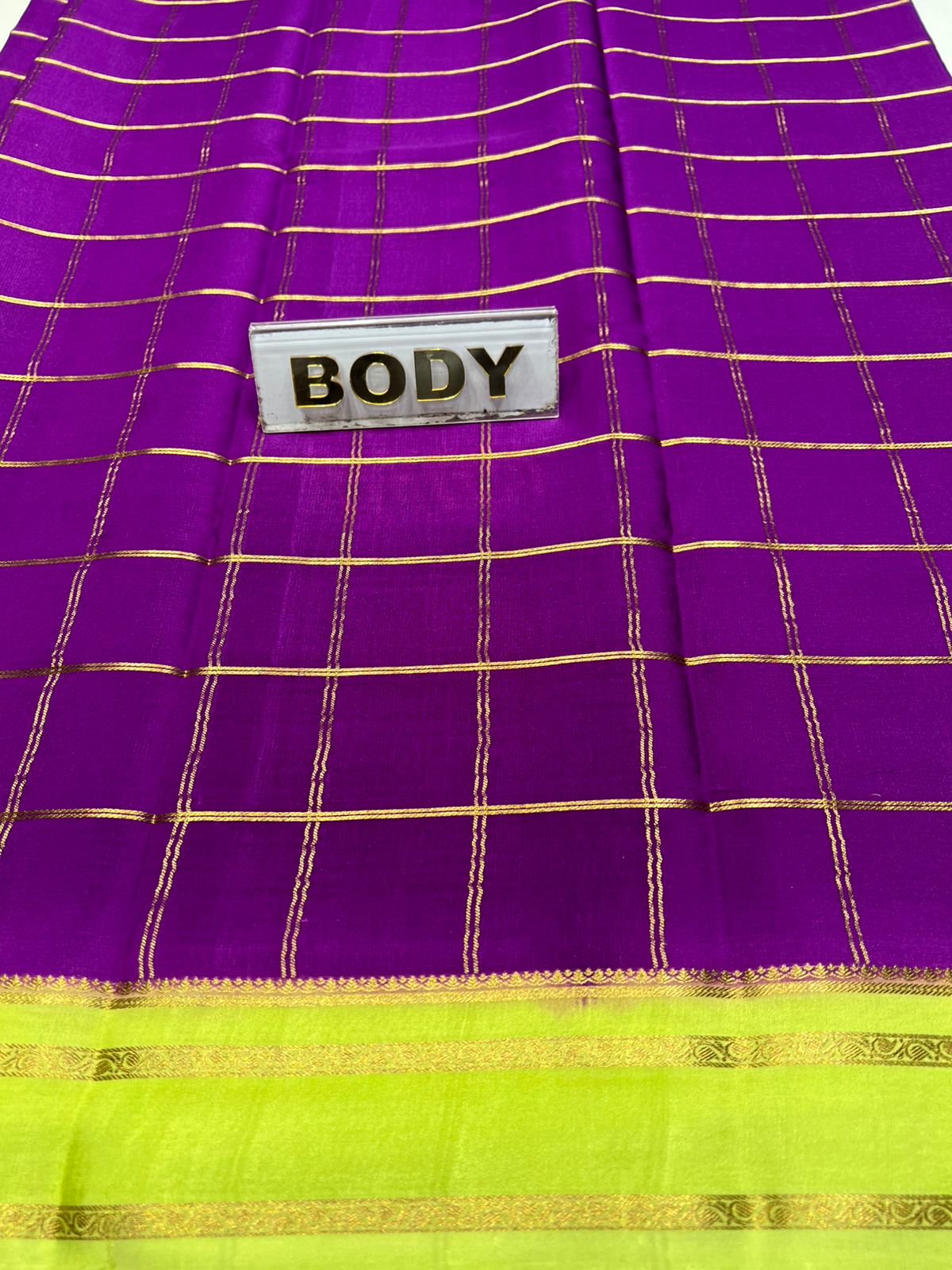 Pure Mysore Silk Saree.