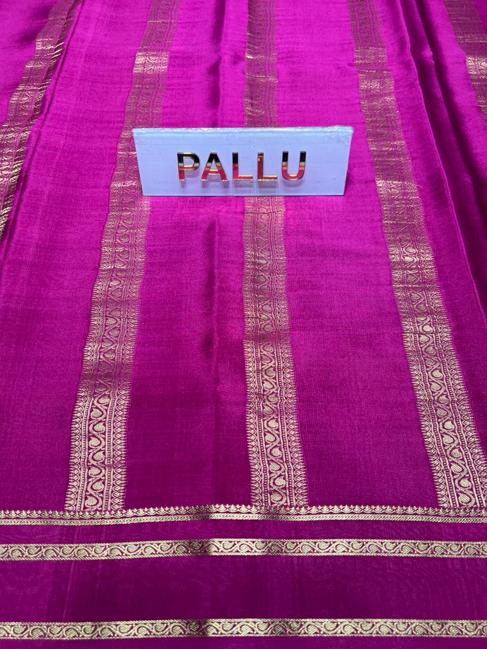 Pure Mysore Silk Saree.