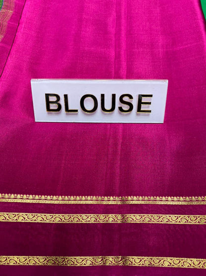 Pure Mysore Silk Saree.