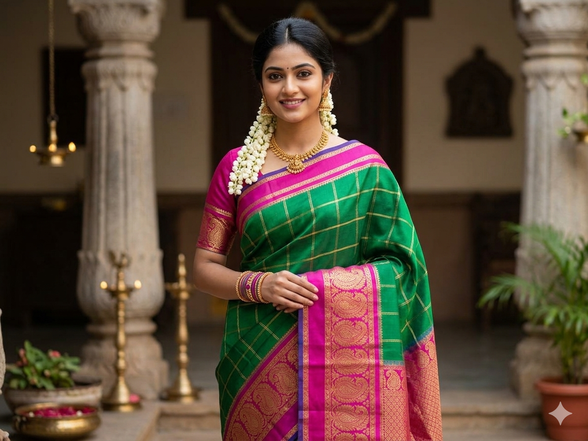 Pure Mysore Silk Saree.