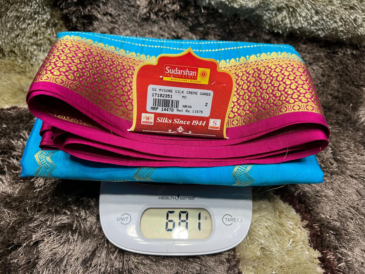 Pure Mysore Silk Saree.