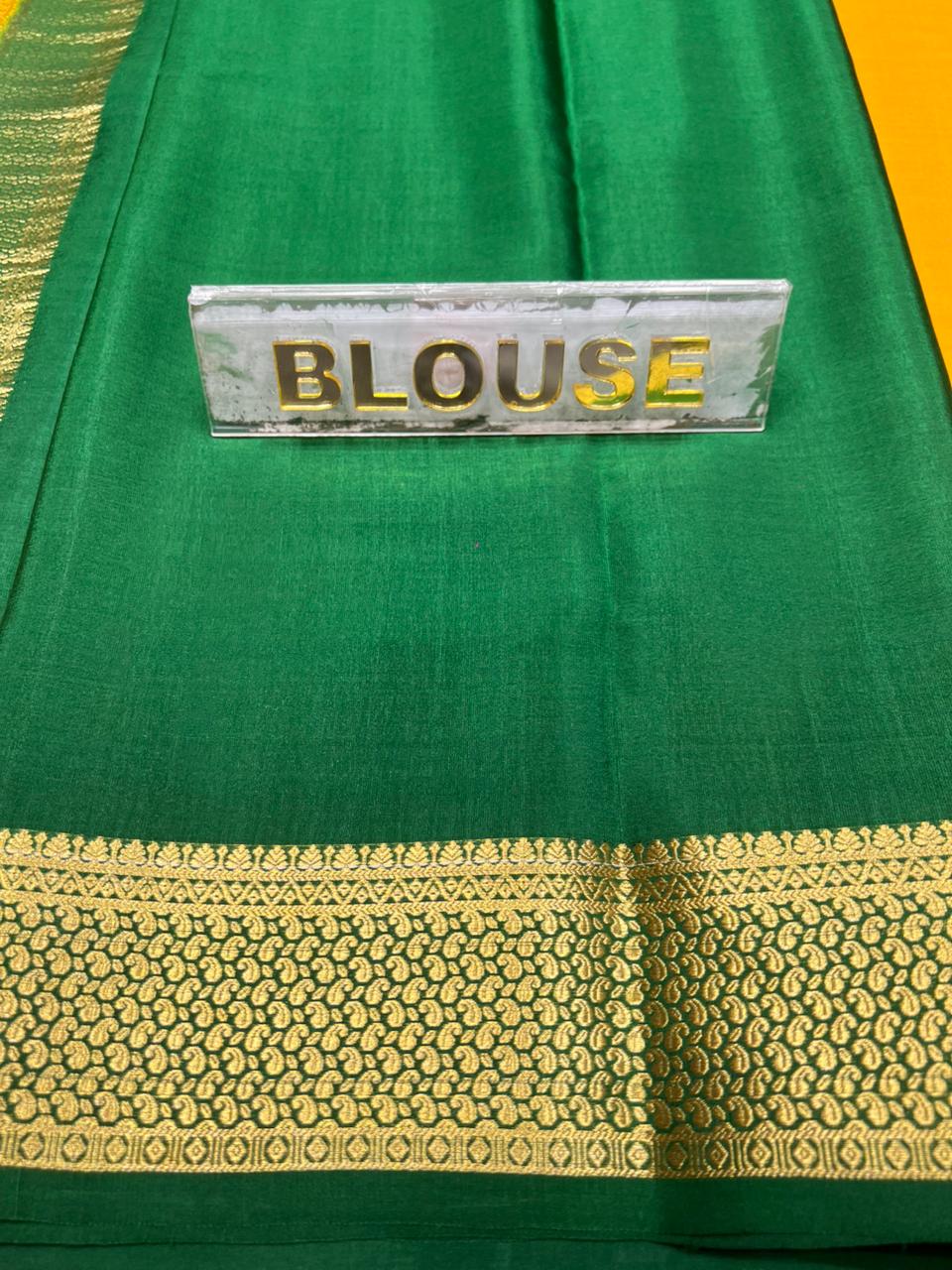 Pure Mysore Silk Saree.