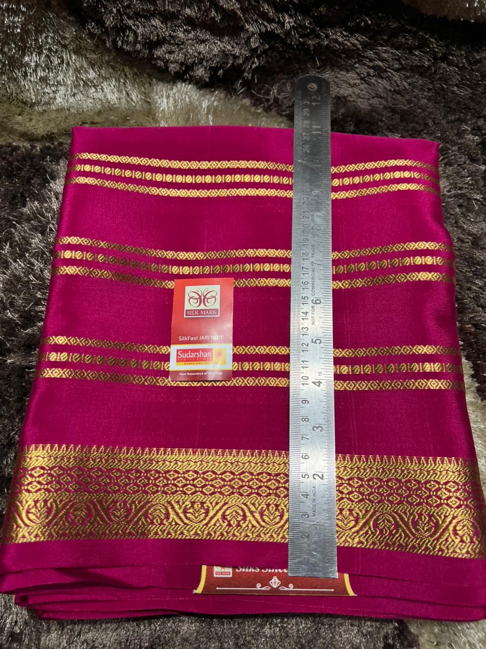 Pure Mysore Silk Saree.
