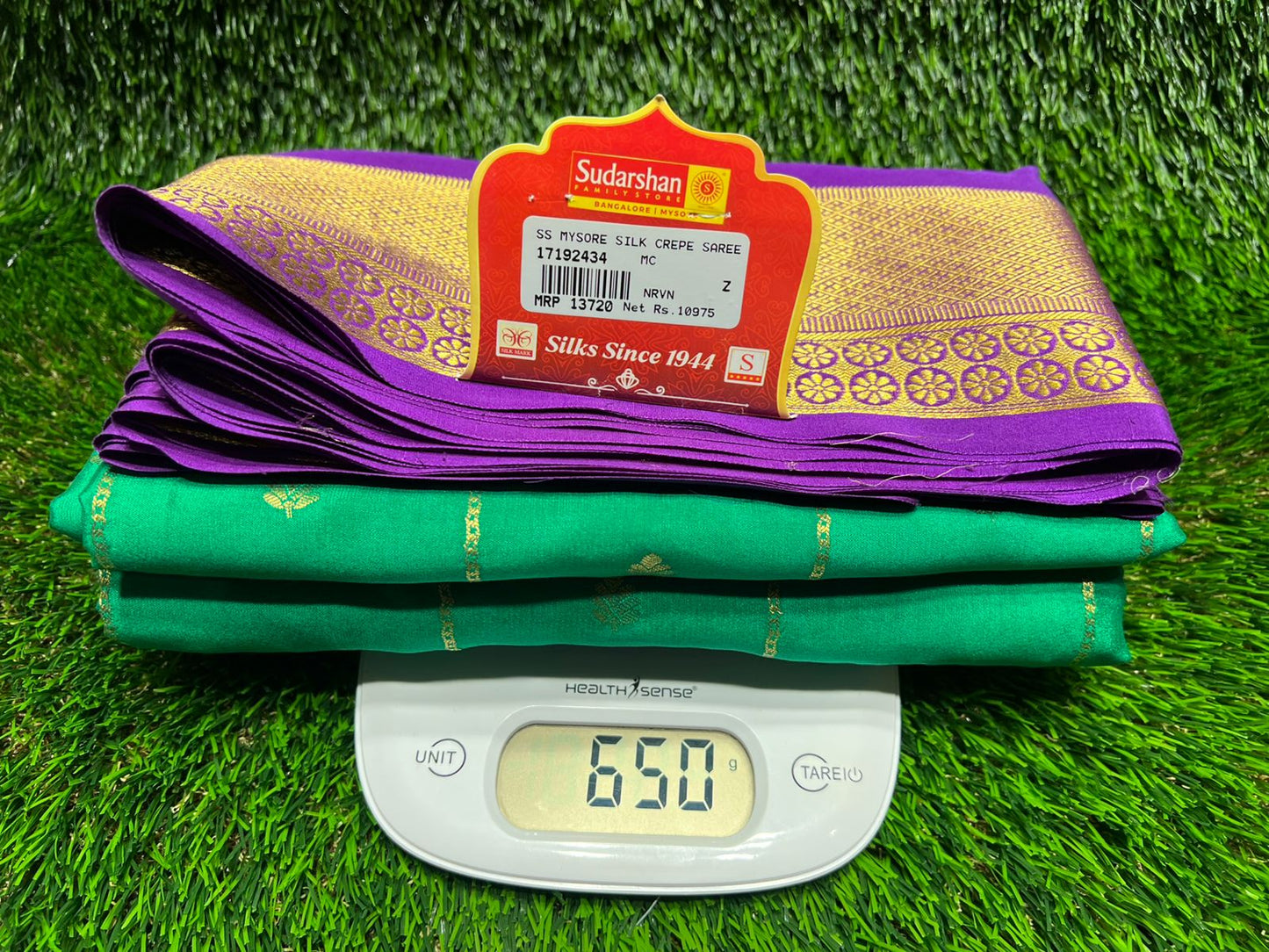 Pure Mysore Silk Saree.