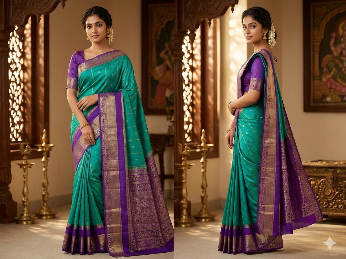 Pure Mysore Silk Saree.
