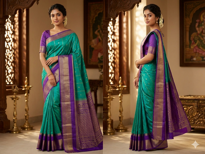 Pure Mysore Silk Saree.