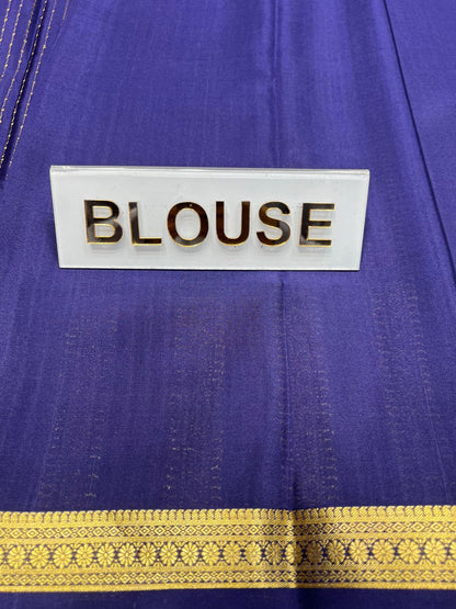 Pure Mysore Silk Saree.