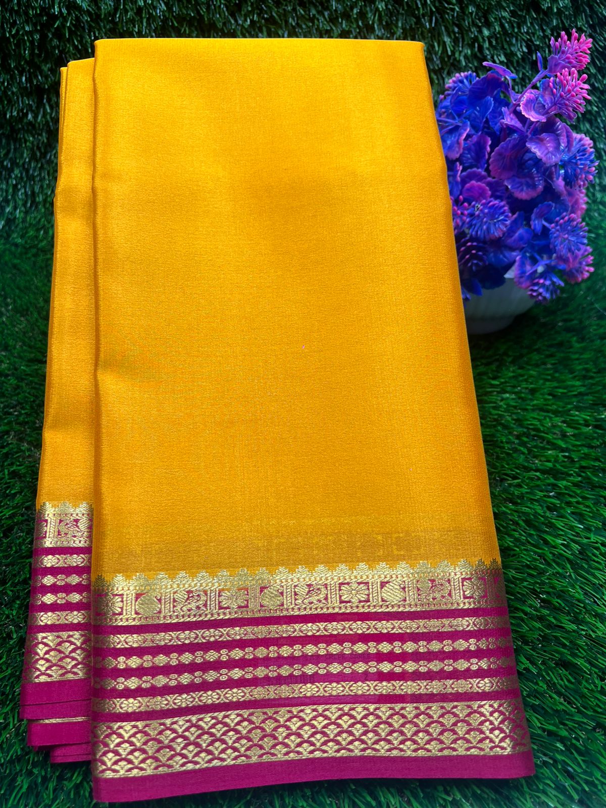 Pure Mysore Silk Saree ( 60Grams )