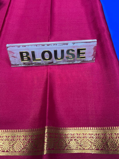 Pure Mysore Silk Saree ( 60Grams )