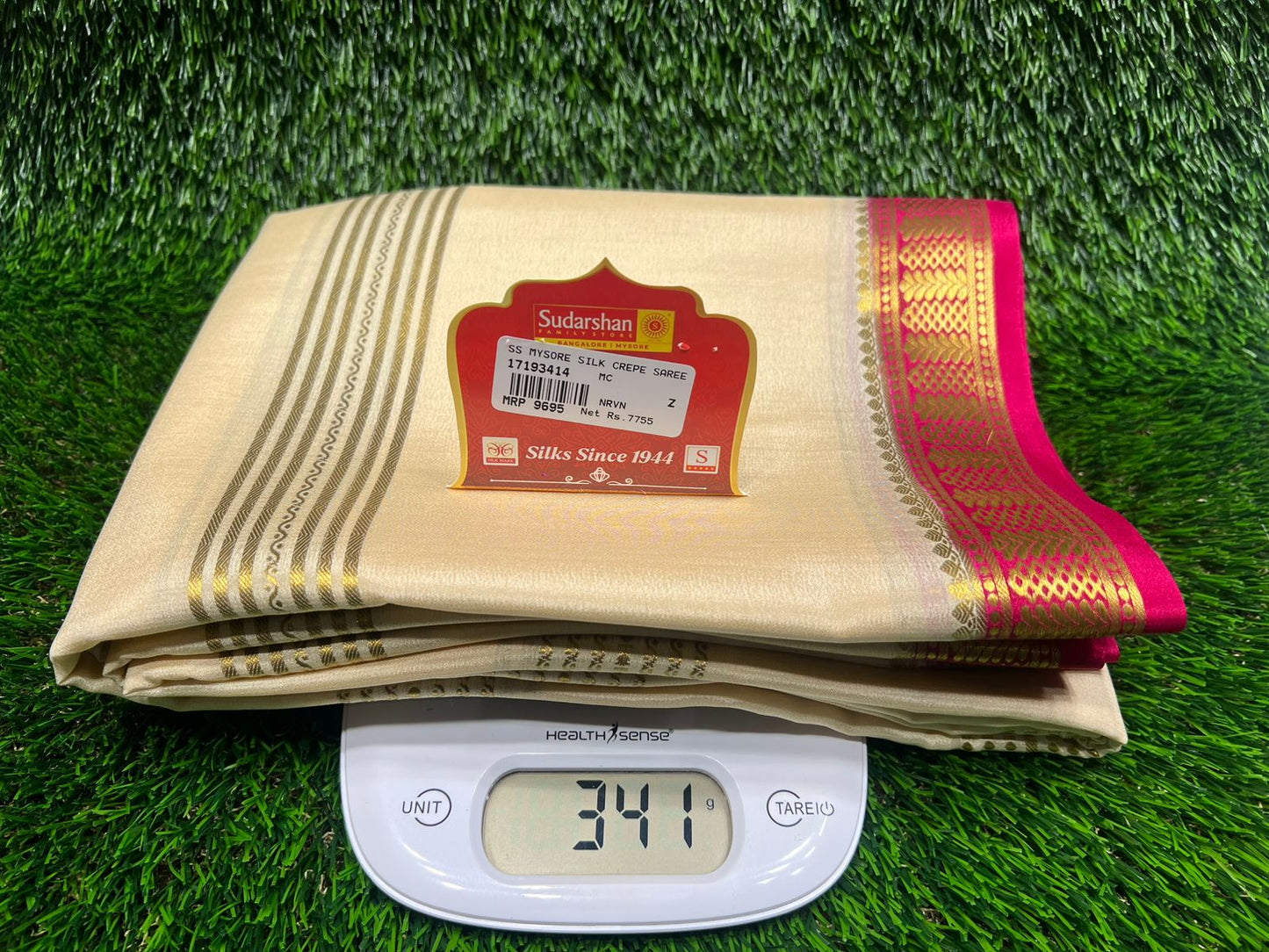 Pure Mysore Silk Saree ( 60Grams )