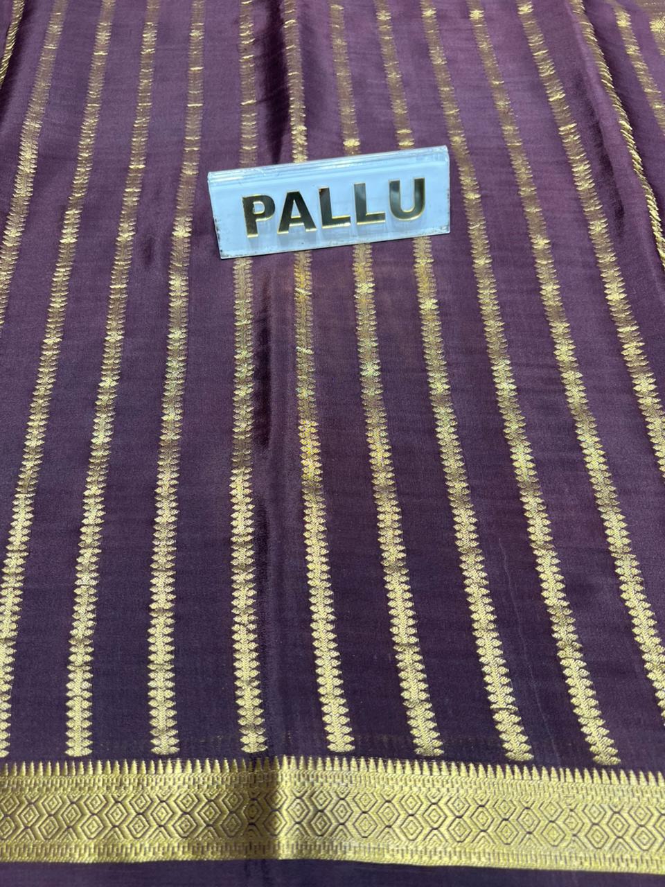 Pure Mysore Silk Saree.