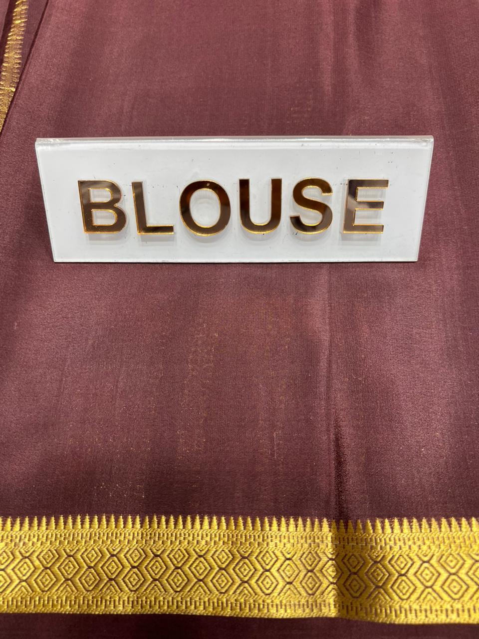 Pure Mysore Silk Saree.