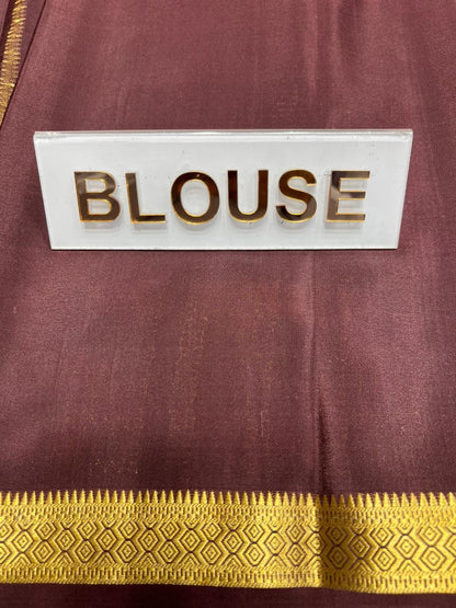 Pure Mysore Silk Saree.