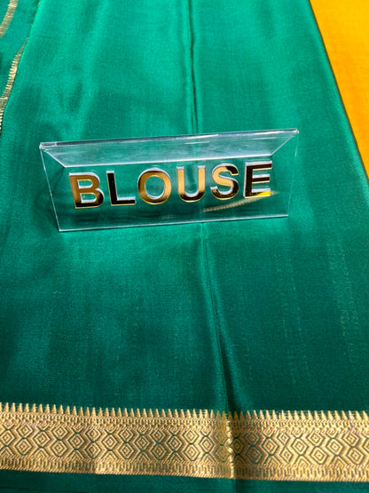 Pure Mysore Silk Saree.