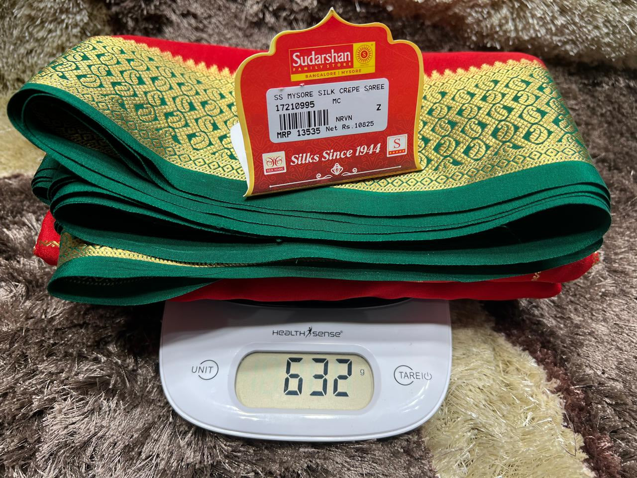 Pure Mysore Silk Saree.