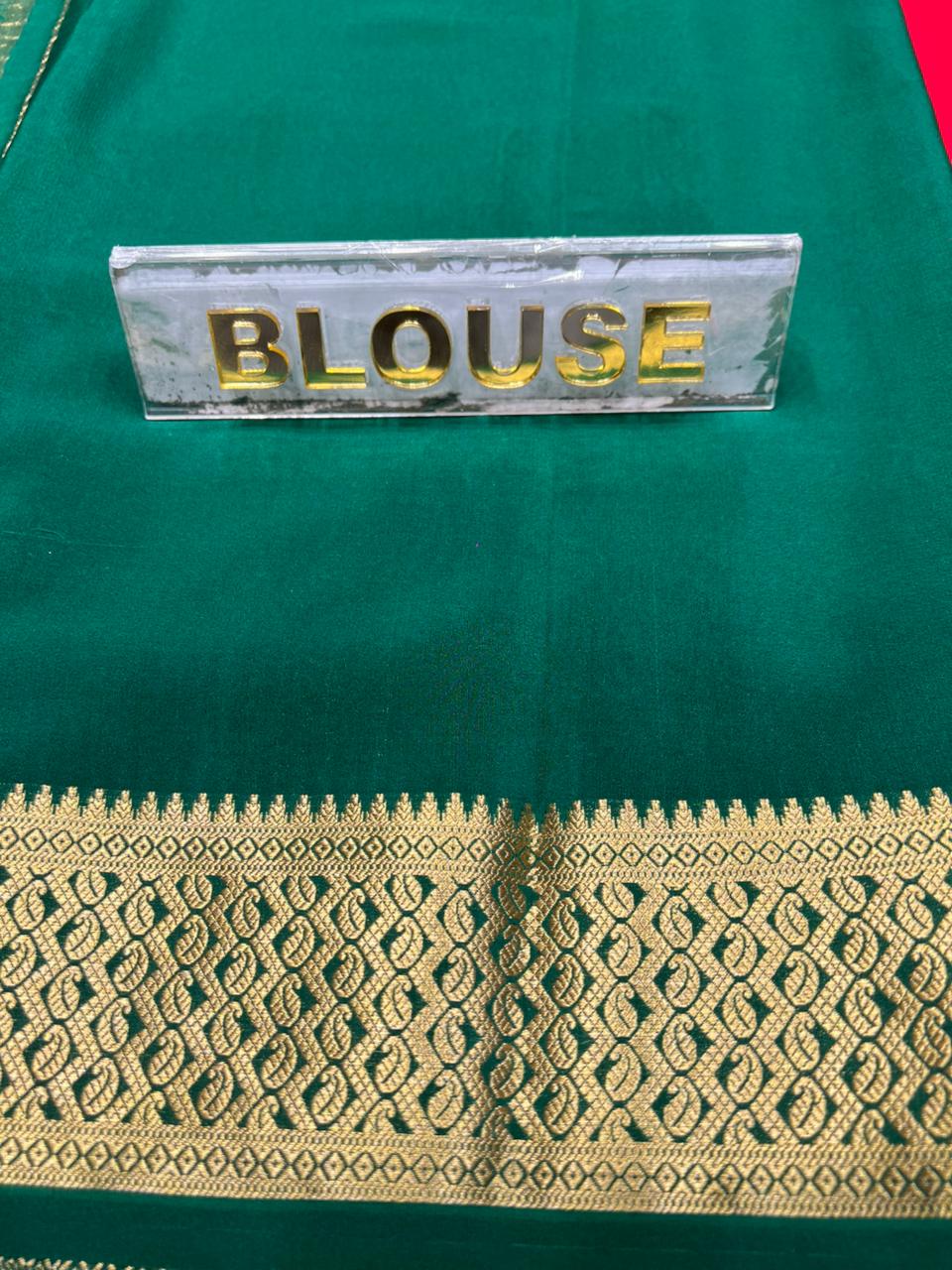 Pure Mysore Silk Saree.