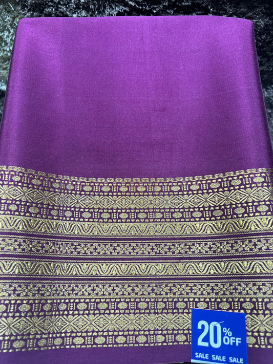 Pure Mysore Silk Saree(100 Gsm)
