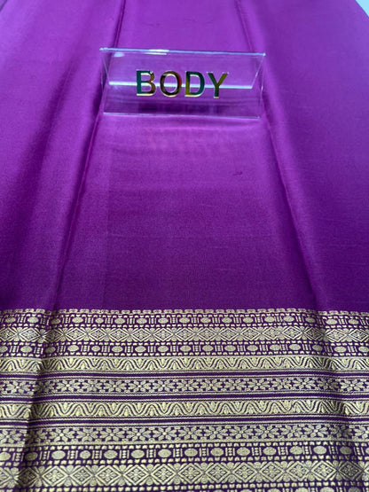 Pure Mysore Silk Saree.( 100 Gsm )
