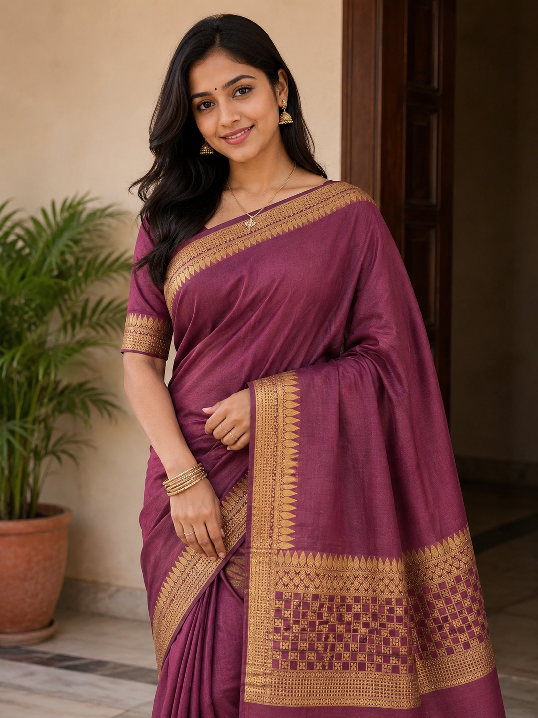 Pure Mysore Silk Saree(100 Gsm)