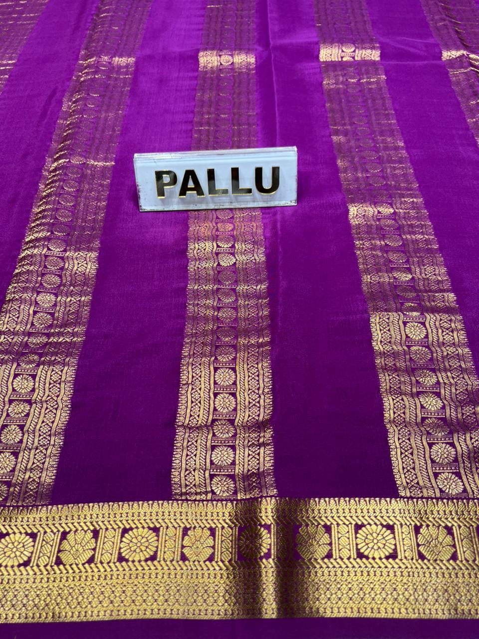 Pure Mysore Silk Saree.