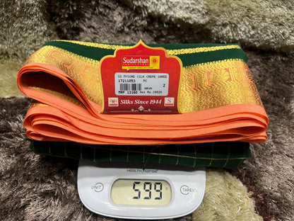 Pure Mysore Silk Saree.