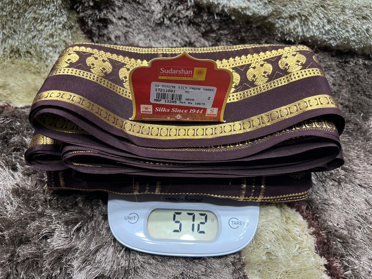 Pure Mysore Silk Saree.