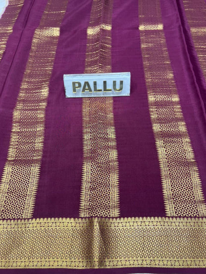 Pure Mysore Silk Saree.