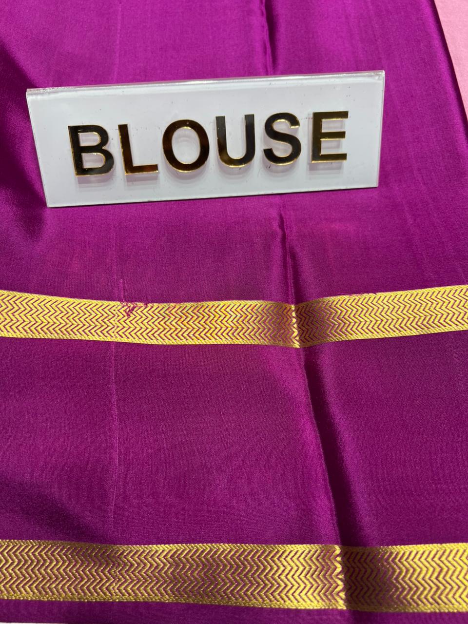 Pure Mysore Silk Saree.