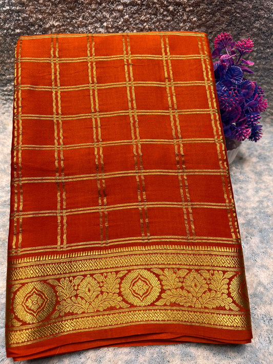 Pure Mysore Silk Saree.