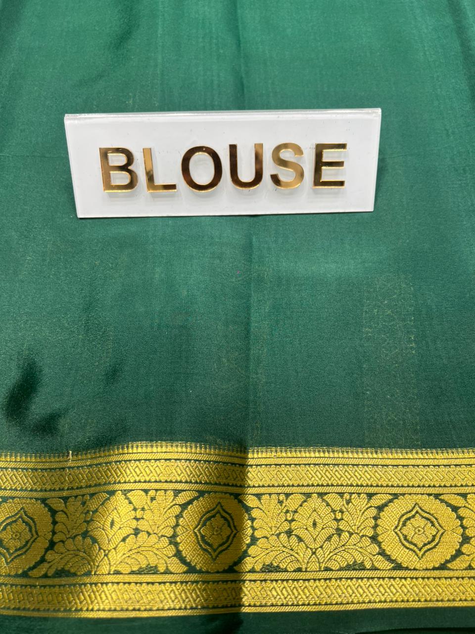Pure Mysore Silk Saree.