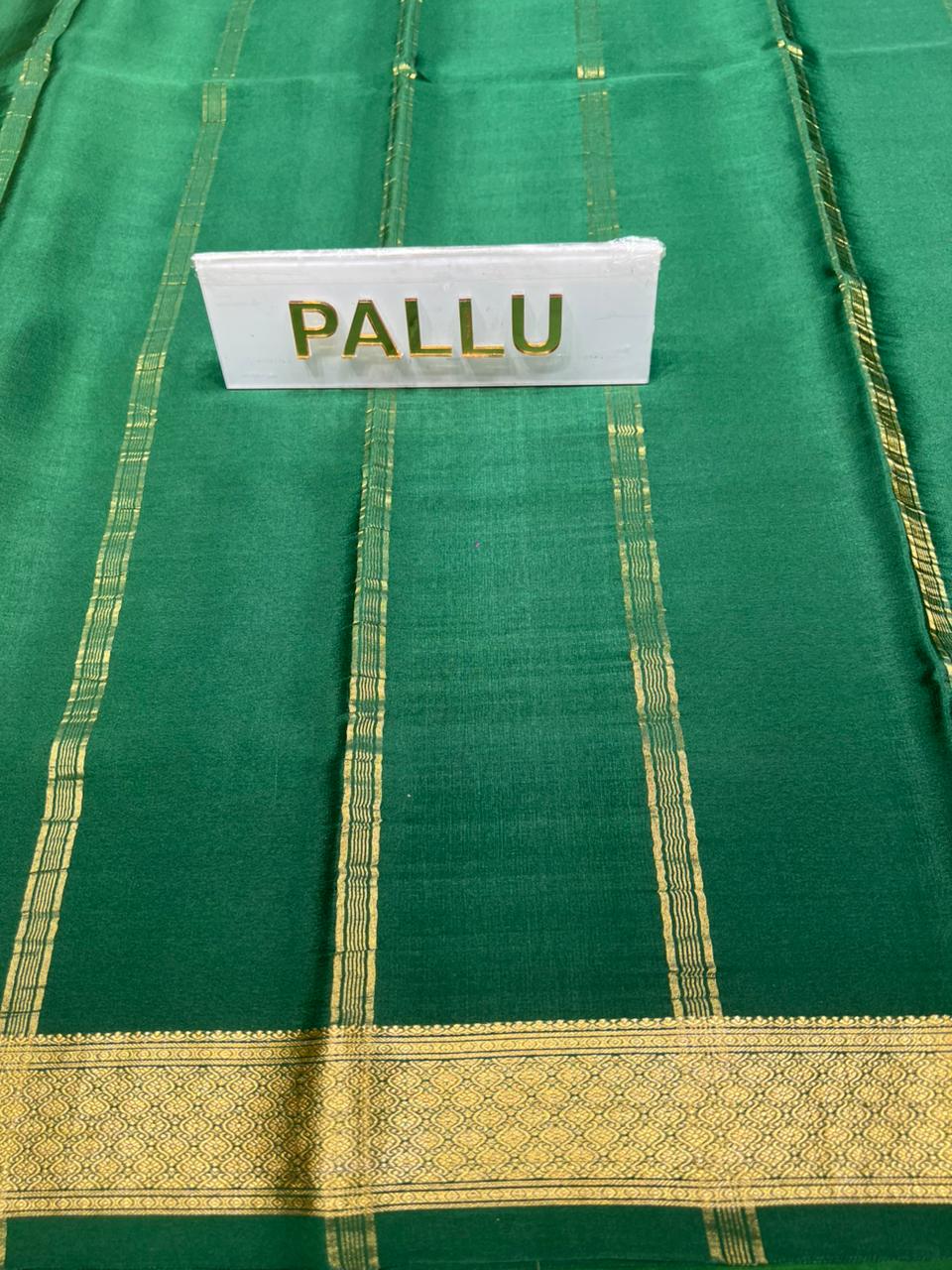 Pure Mysore Silk Saree.